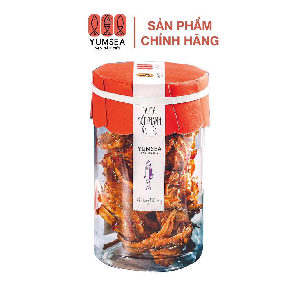 Cá mai sốt chanh ăn liền, hũ 75g, mẫu tobita, YUMSEA - Đặc Sản Biển