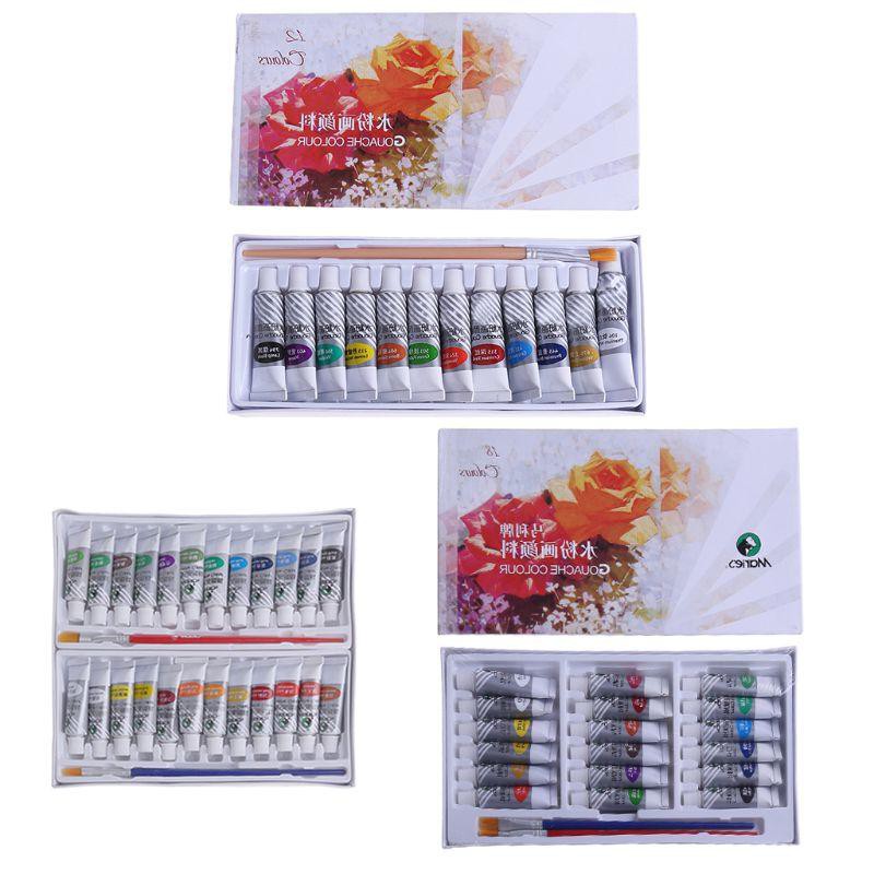 (Hàng Mới Về) Set 12 / 18 / 24 Tuýp Màu Nước Dung Tích 5ml Chuyên Dụng Cho Họa Sĩ