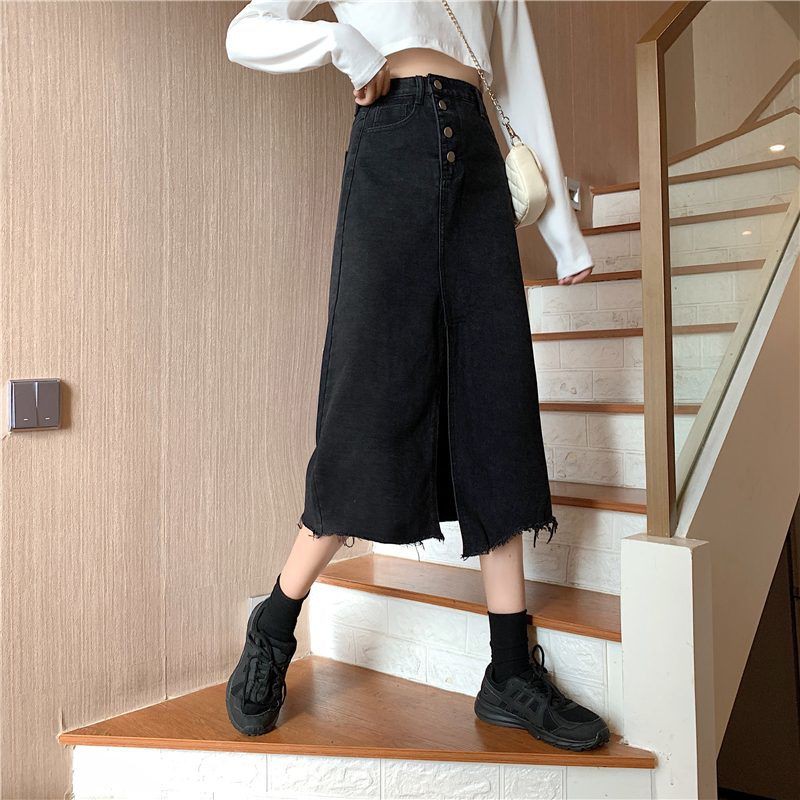 [SẴN] Chân váy jean dài Ulzzang Quảng Châu VJD19 | BigBuy360 - bigbuy360.vn