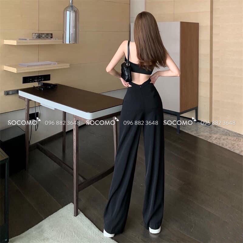 Quần Suông Cạp Cách Điệu Hack Dáng - Hàng loại 1,chất đẹp - Giá tốt - 100% ảnh Socomo tự chụp