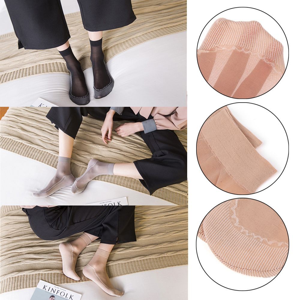 Vớ cổ ngắn siêu mỏng chống trượt cho nữ