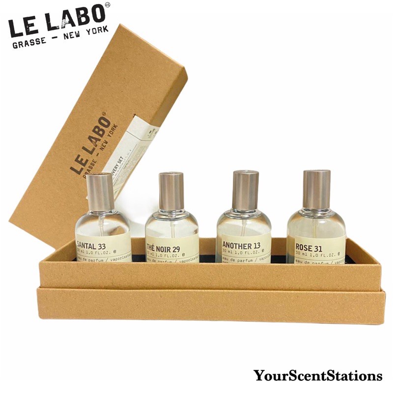 Bộ Làm Quà Tặng Le Labo Discovery 4x30ml 4 Trong 1 (Santal 33 + The Noir 29 + Rose 31 + 13)