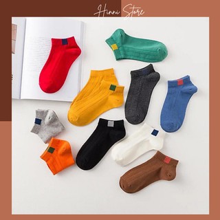 Combo 10 đôi tất nam nữ hoạ tiết sọc phong cách thể thao - nhiều màu