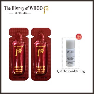 [10 ống] Tinh chất Whoo Red Wild Ginseng Facial Oil - The history of Who Tinh chất Whoo đỏ