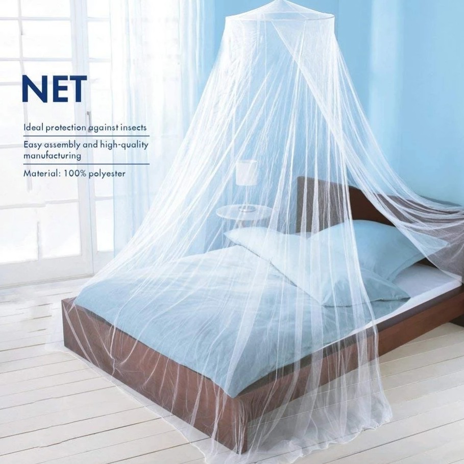 Màn lưới chống muỗi khung tròn 3 màu sắc trơn tùy chọn phong cách trang nhã dành cho phòng ngủ