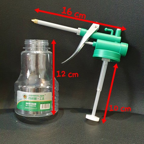 Bình Châm Nhớt Nhựa Trong Dung Tích Chứa 250ml Vòi Nhựa Dài 80mm