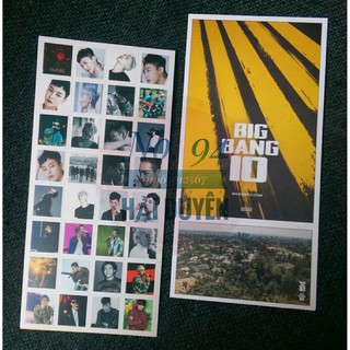 BIGBANG sticker, postcard, lomo (nguyên hộp)