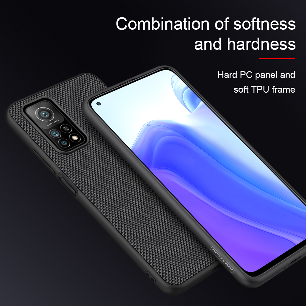 Ốp Điện Thoại Nillkin Cho Xiaomi Mi 10T / 10T Pro / Redmi K30S Bằng TPU + PC Sợi Carbon Siêu Mỏng Chống Trượt