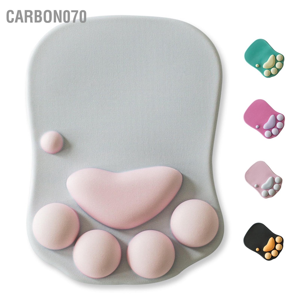 Miếng lót chuột có đệm đỡ tay silicone pad chuột hình chân mèo cute Chống trượt tiện dụng