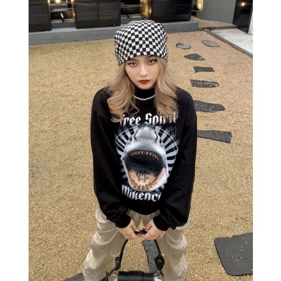 Áo Sweater Mikenco Cá Mập phong cách đường phố cực chất, Áo NỈ Unisex Nam Nữ