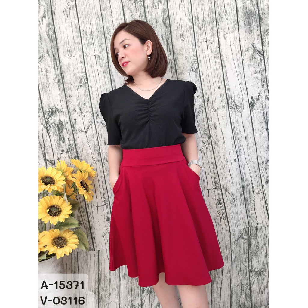 SALE Áo Cổ tim nhúng ngực Bigsize 15371