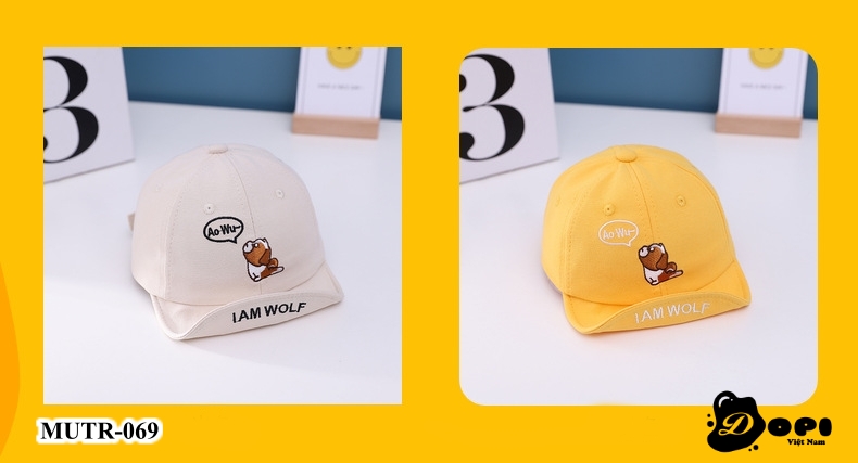 Mũ lưỡi trai cho bé trai bé gái từ 6-18 tháng MUTR-069