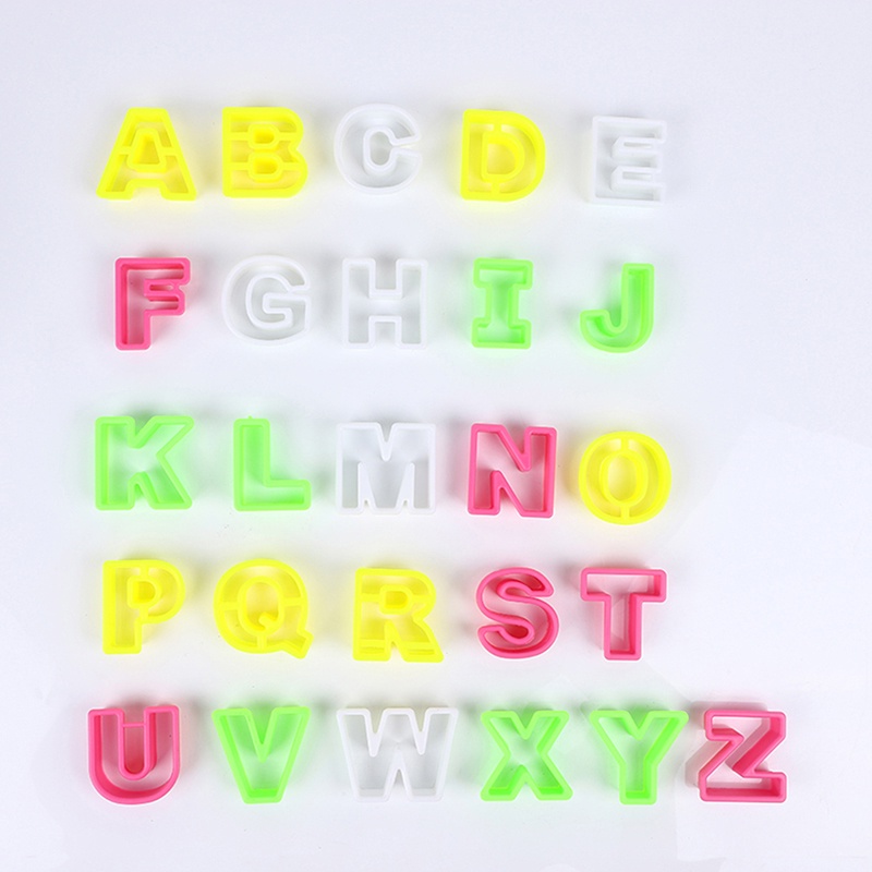 Khuôn Nhựa Làm Bánh Hình Chữ Cái Diy Mới