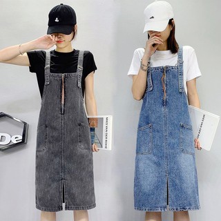 Yếm váy jean SAIGONJEAN dây kéo YJ014 - Yếm bò ulzzang phong cách hàn quốc