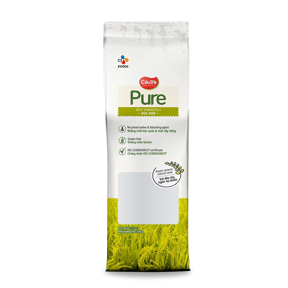 [Chỉ giao HCM] Bún tươi Cầu Tre Pure gói 300g