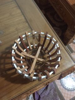 chậu trồng lan bằng gỗ size 20cm