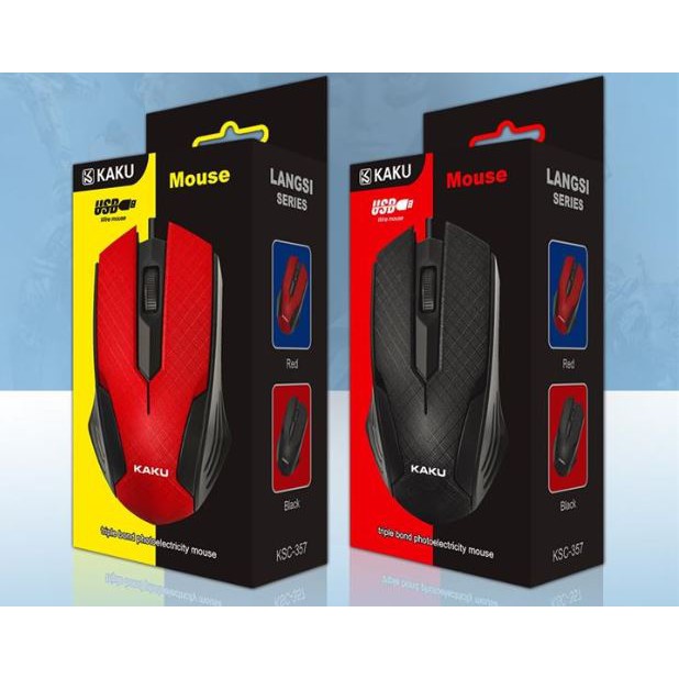 CHUỘT DÂY KAKU 357, wired mouse chơi game, mice laptop computer máy vi tính văn phòng học làm việc ATHY SHOP đẹp rẻ