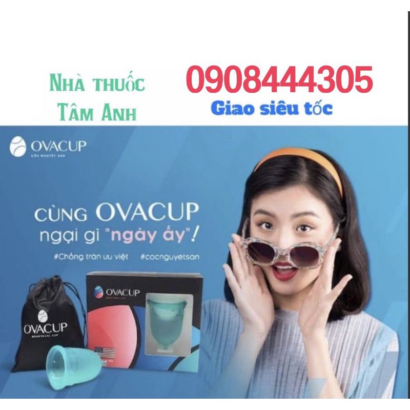 [ TẶNG QUÀ XỊN XÒ] Bộ cốc nguyệt san OVACUP nhập khẩu Mỹ - 100% Silicon y tế mềm