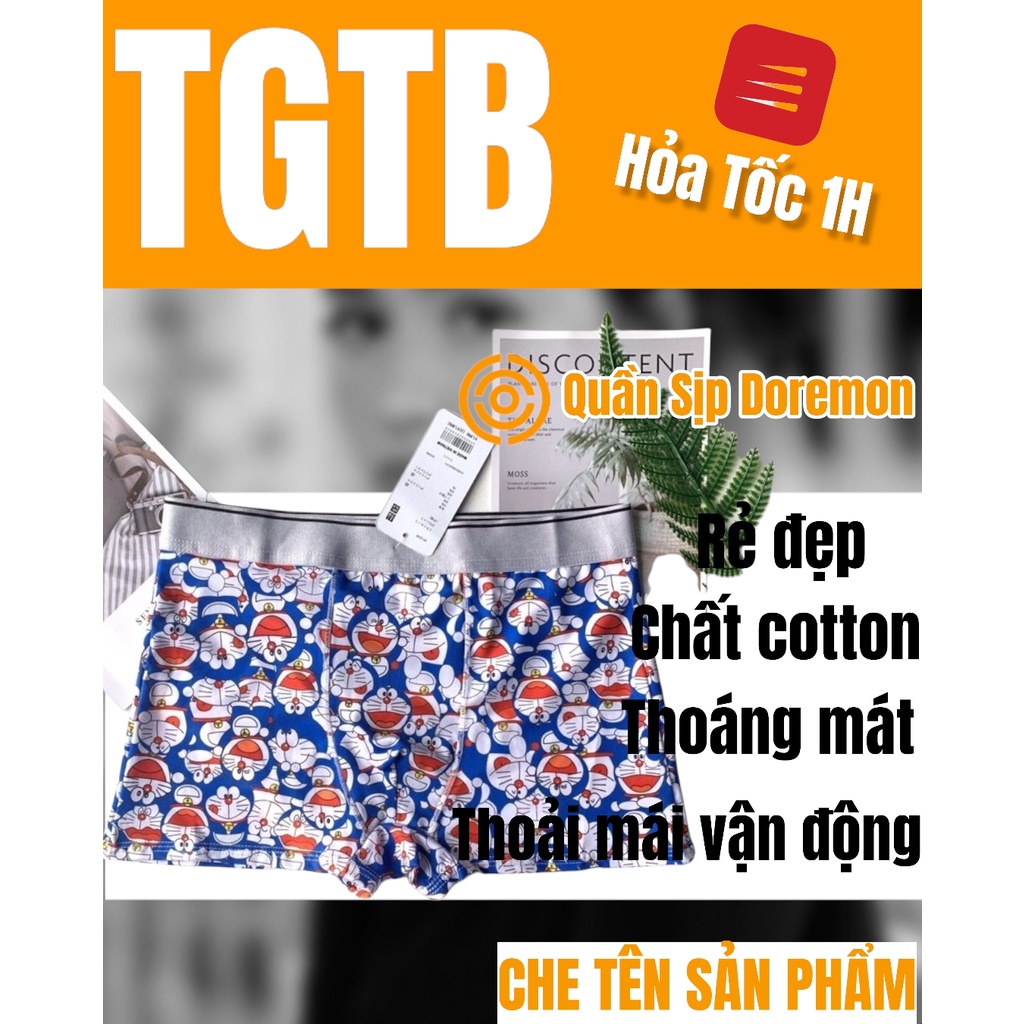 Quần sịp quần lót nam thun lạnh cao cấp doremon Hàng Quảng Châu cao cấp chất cotton lạnh bao mát,trẻ trung