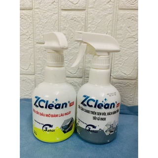 Nước tẩy inox - dầu mỡ Zclean 500ml