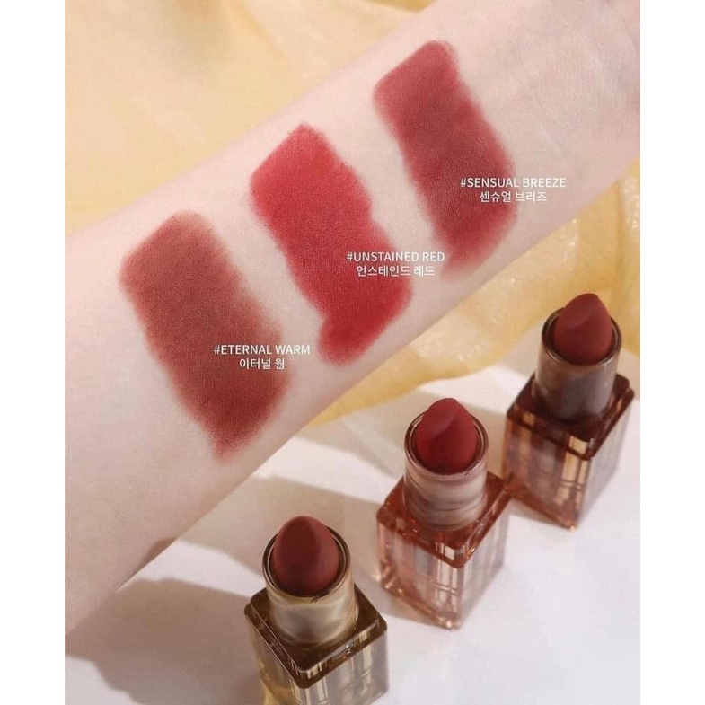 Son Môi Thỏi Lì 3CE Soft Matte Lipstick Red Muse – Màu Đỏ Tươi Vỏ Trong Suốt Bền Màu CHÍNH HÃNG #3