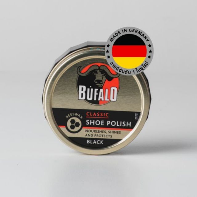 Sáp da trâu đánh giày BUFALO (Đen) 75 Ml.