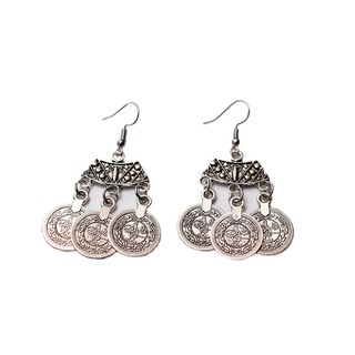 Hoa tai kiểu dáng độc lạ phong cách cổ Bạc thái HD134