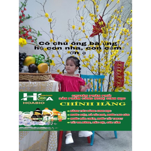 Xả vải khô sinh học Hoa Bio xịt thơm quần áo  dòng Gold cao cấp