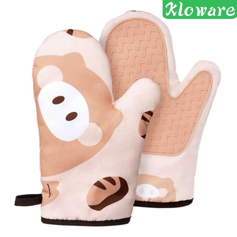 Set 2 Găng Tay Chịu Nhiệt Dùng Cho Lò Nướng / Nấu Ăn