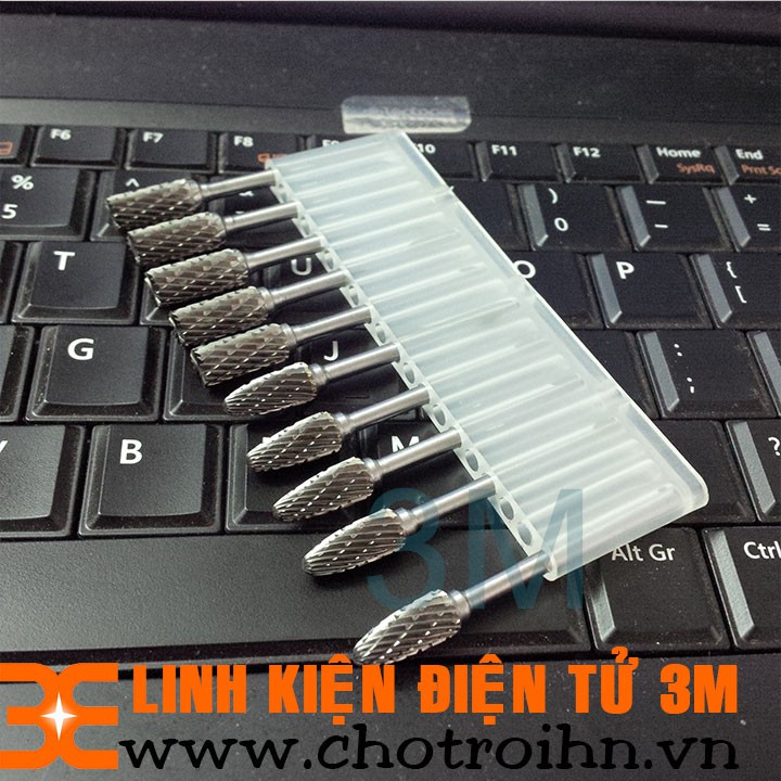 Đầu Doa Kim Loại Mũi Nhọn 15x6mm trục 3mm