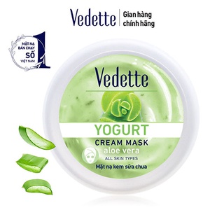 MẶT NẠ KEM SỮA CHUA VEDETTE YOGURT CREAM MASK NHA ĐAM 120G (HŨ)