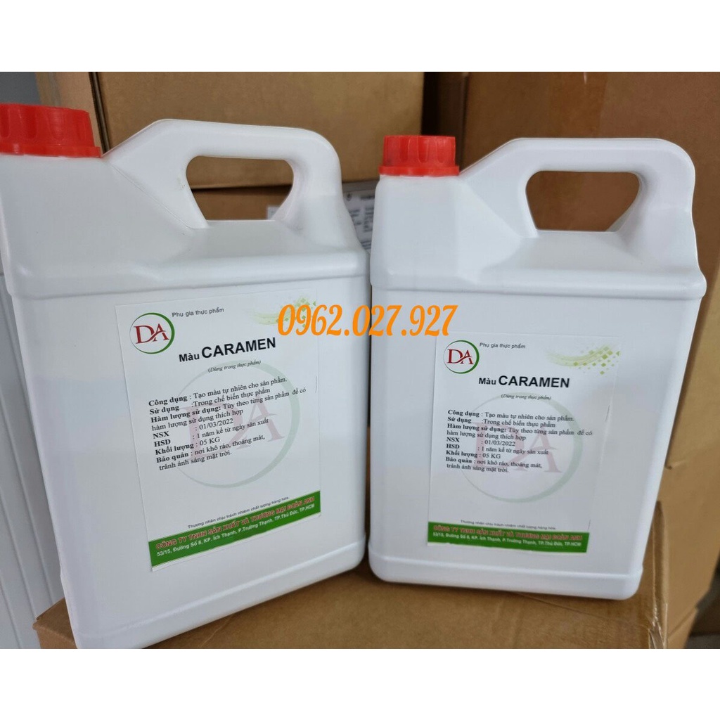 Màu nâu Caramel - Dùng làm chả bò, nước tương,.. gói 1kg