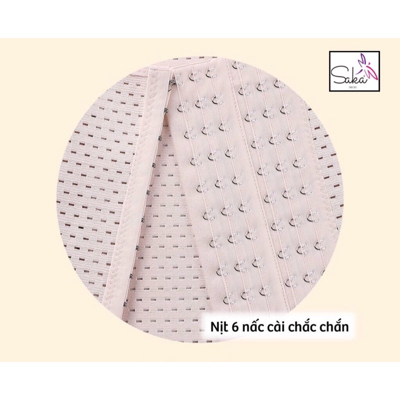 Đai nịt bụng tan mỡ 4 xương màu đen và da vải dày dặn