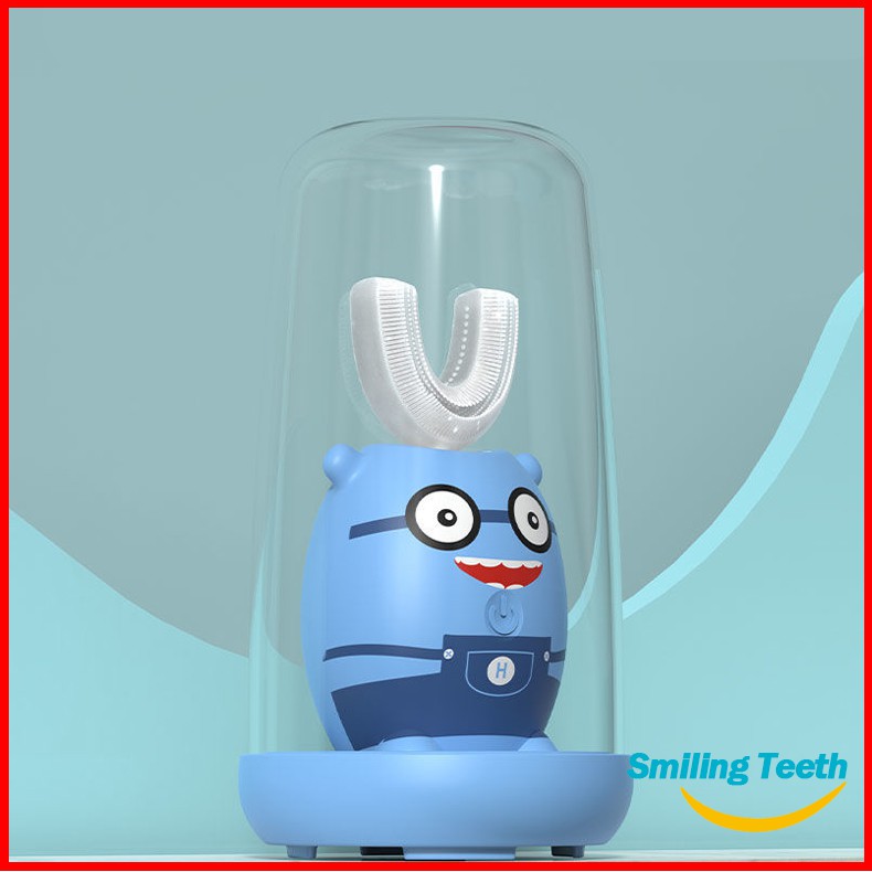Bàn chải đánh răng trẻ em,máy đánh răng chữ U tự động đánh sạchcho bé