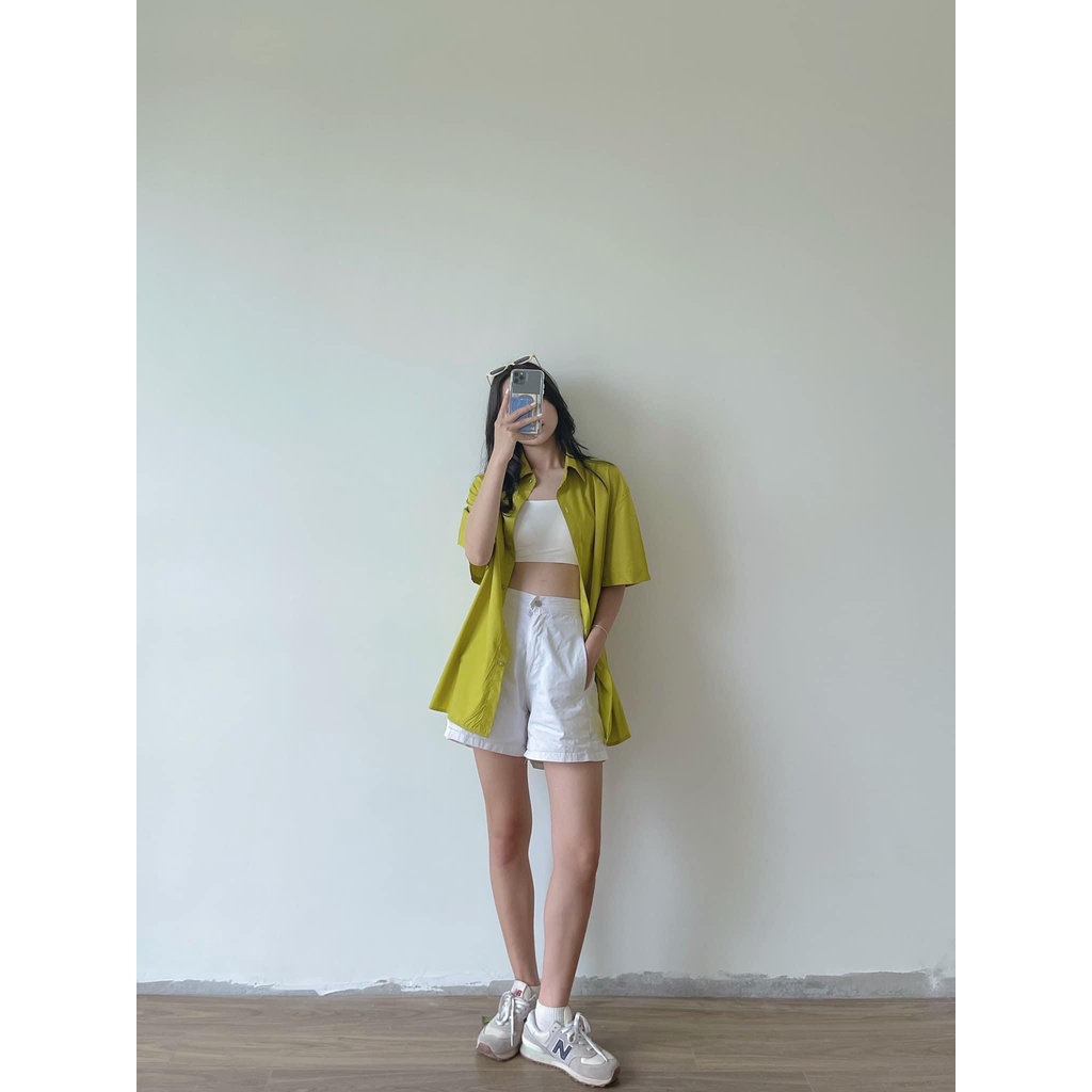 [SẴN/VIDEO] ÁO SƠ MI CỘC TAY NHIỀU MÀU SẮC CHẤT THÔ NẾN SIÊU ĐẸP