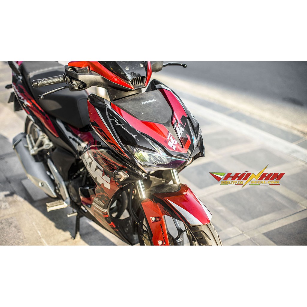 Tem Trùm WInner X Đỏ Đen Bạc KTM