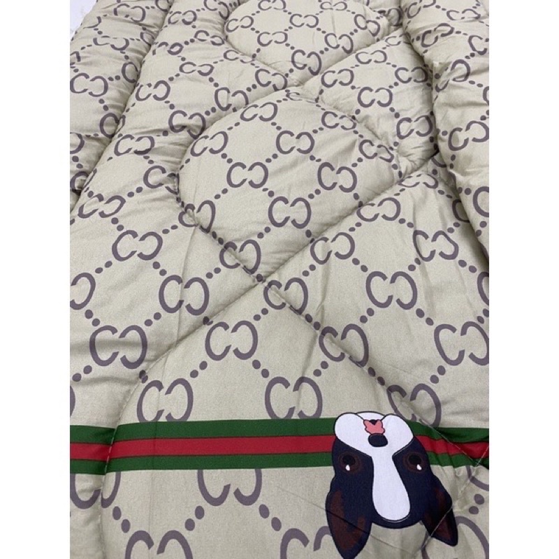 [Tách lẻ] Set Chăn Phao 5 Món_PollyCotton_Thương hiệu Dio_Lv_Chanl_Givench_Herm_Gucc_Burberr_Rom