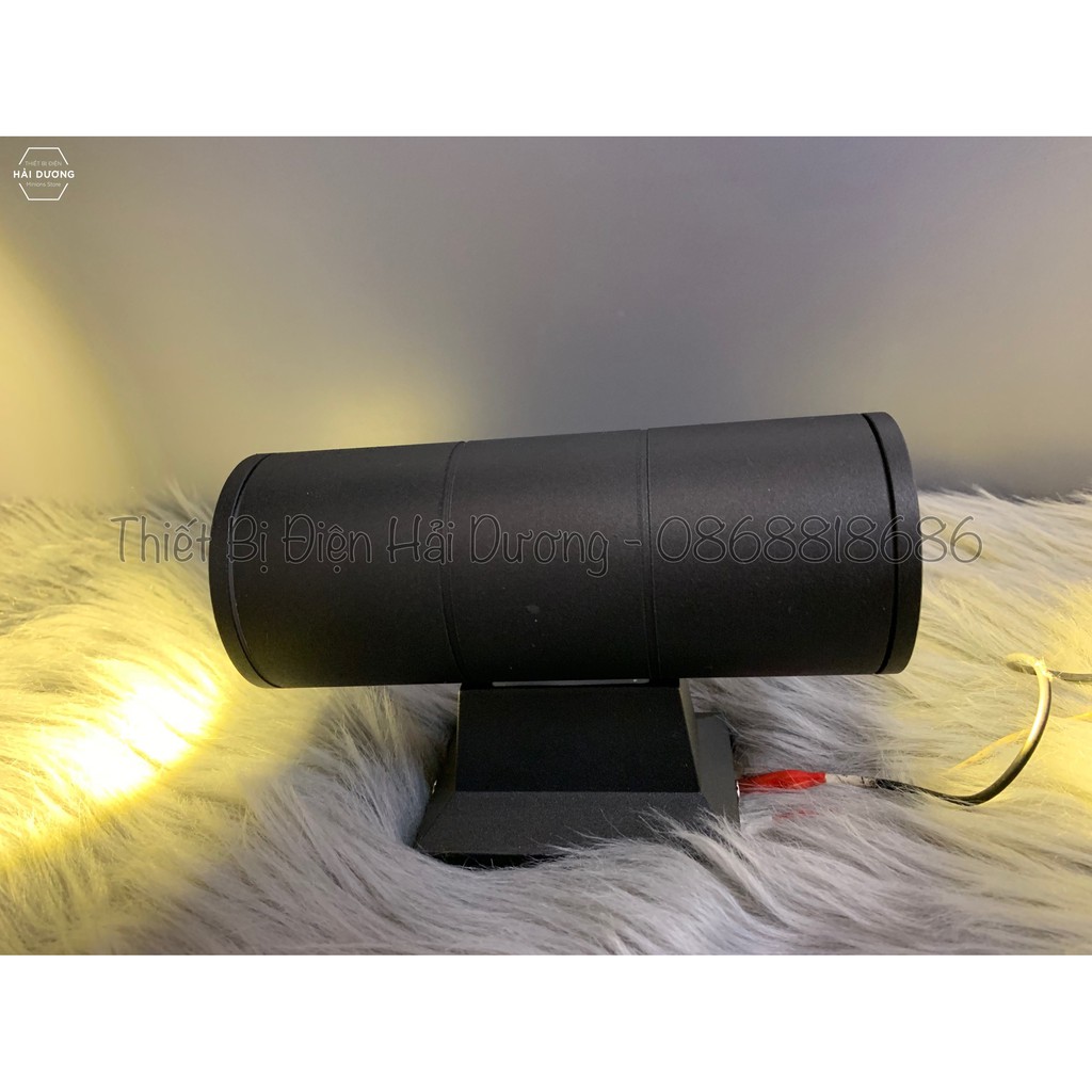 Đèn led gắn tường hình trụ TN916 6w - Ánh sáng vàng - Chống nước thân nhôm - Cầu Thang Cổng Hiên Nhà Sân Vườn - BH 1 năm