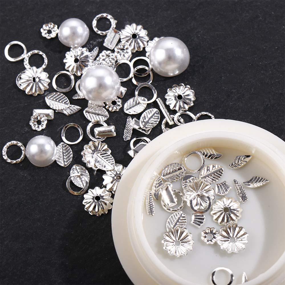 OCEANMAP Hạt Charm Đính Móng Tay 3D Thời Trang