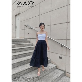 Áo thun nữ hai dây sợi bún square neck cami Maxy Workshop