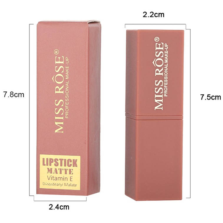 Son Môi Lì Miss Rose Matte Vỏ Vuông Siêu Mịn Như Nhung - 1977 Cosmetic | BigBuy360 - bigbuy360.vn