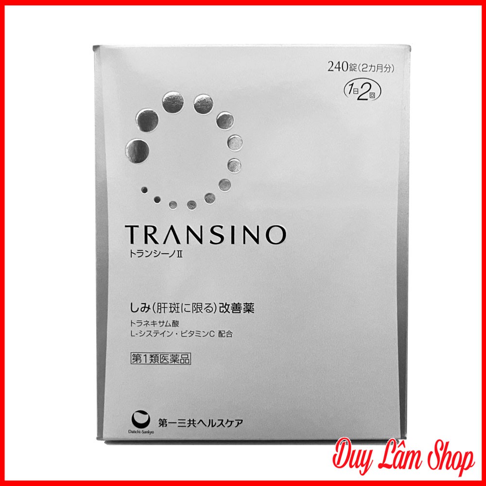 Combo 240 Viên uống Transino Whitening chính hãng nhật bản xóa mờ nám, trắng da