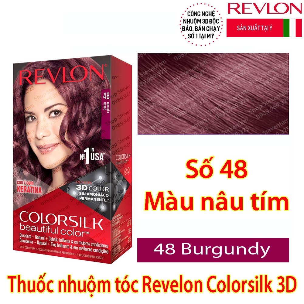 Thuốc nhuộm tóc Revlon Colorsilk số 48 (Burgundy)