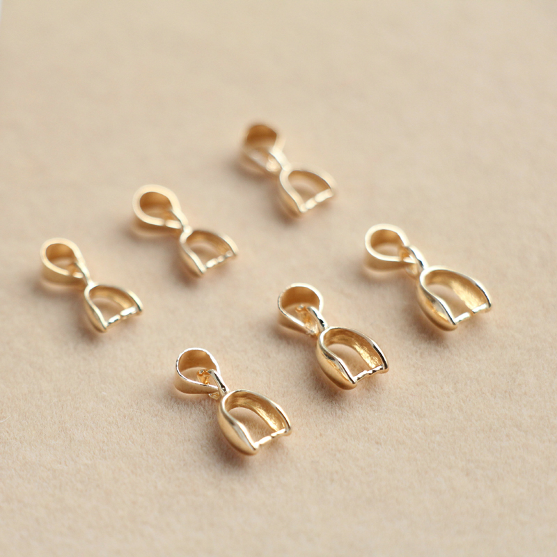 Kẹp Phụ Kiện Tự Làm Mặt Dây Chuyền Mạ Vàng 14K