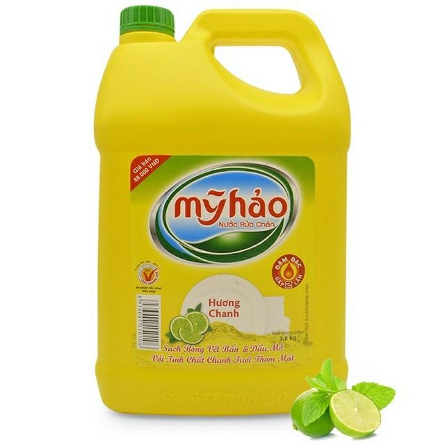 Nước rửa chén bát mỹ hảo hương chanh can 1.5 lít
