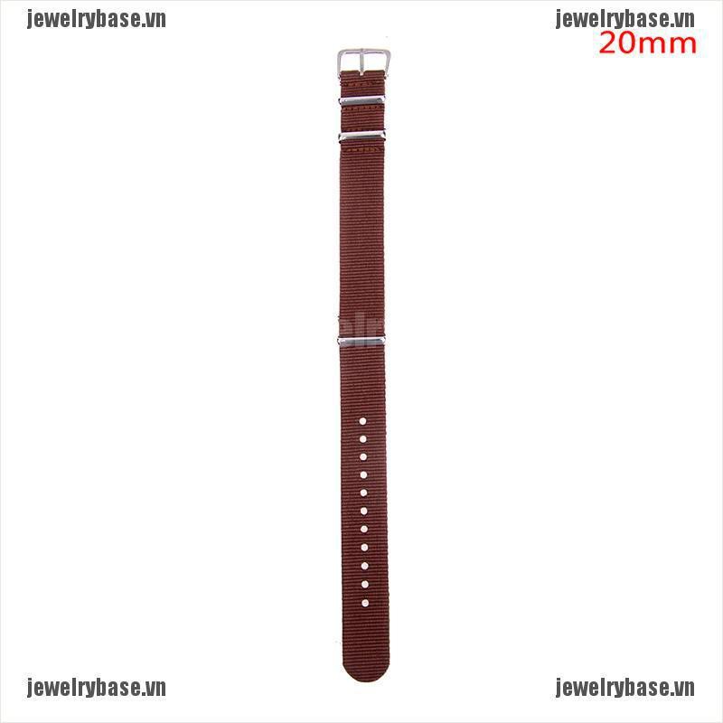 Dây đeo thay thế cho đồng hồ đeo tay bằng nilon 18mm 20mm