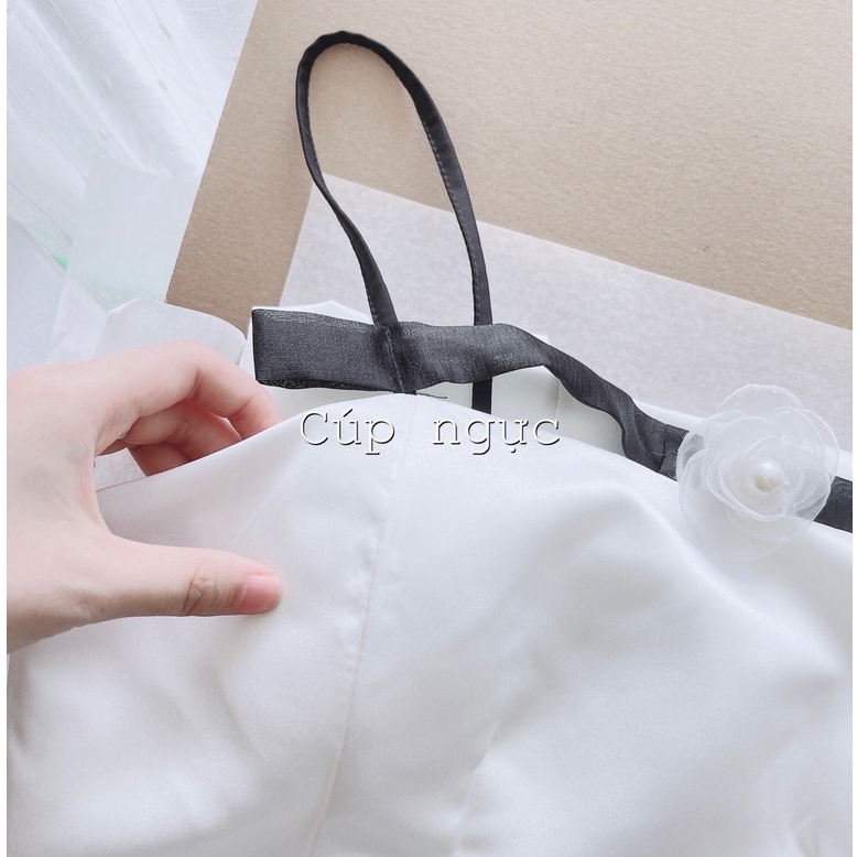 Váy thiết kế, đầm dự tiệc đính hoa sang chảnh chất đẹp LIOS | BigBuy360 - bigbuy360.vn