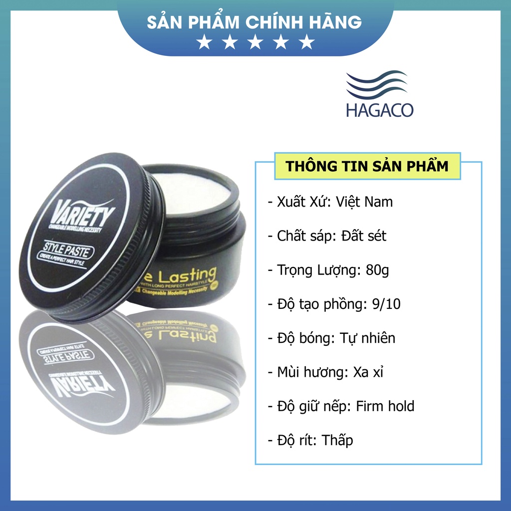 Sáp Vuốt Tóc TẠO KIỂU TÓC CỰC CHẤT VARIETY Chính Hãng MN06