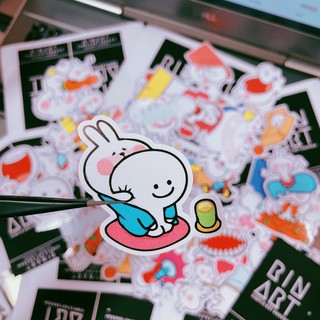 Decal Logo Sticker Patch in áo ủi trực tiếp lên vải hình thỏ dễ thương siêu quậy part 2