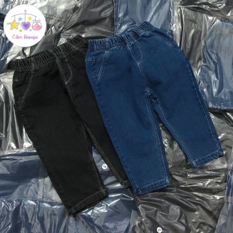 Quần Jean Bé Trai Cạp Chun Chất Mềm Co Giãn Siêu Đẹp Size 1-6Y